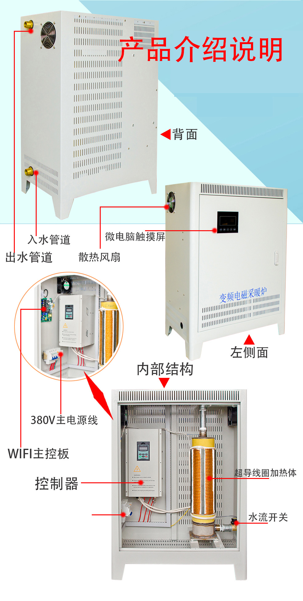 10~15KW电磁感应采暖炉产品介绍说明